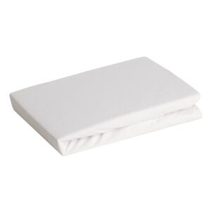 Jerseyová plachta na posteľ 160 X 200 X 30 CM KRÉMOVÁ