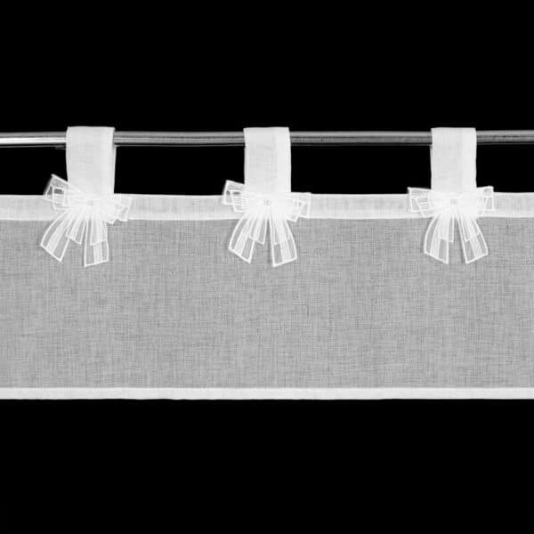 Hotová záclona ALEXANDRA na šnúrkach 150 x 30 cm biela. - Image 8