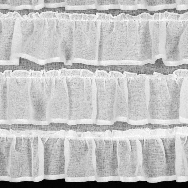 Hotová záclona LILIA 2 na šnúrkach 150 x 70 cm Biela - Image 5