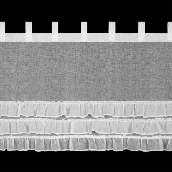Hotová záclona LILIAN 2 na šnúrkach 150 x 70 cm Biela - Image 6