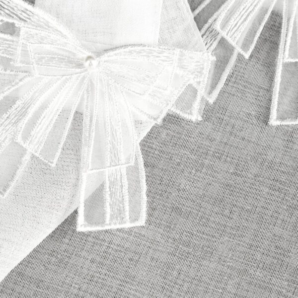 Hotová záclona ALEXANDRA na šnúrkach 150 x 30 cm biela. - Image 7